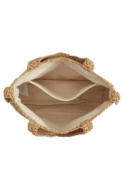 Madewell The Small Transport Straw Crossbody In Seed Khaki