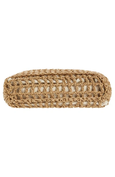 Madewell The Small Transport Straw Crossbody In Seed Khaki