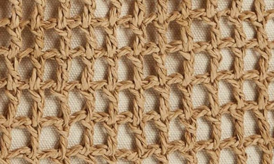 Madewell The Small Transport Straw Crossbody In Seed Khaki