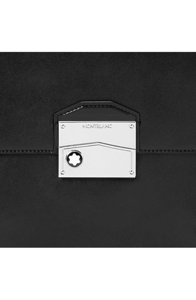 Shop Montblanc Meisterstück Neo Leather Briefcase In Black