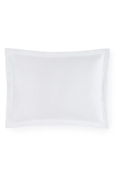 Sferra Favo Standard Sham Pillow In White