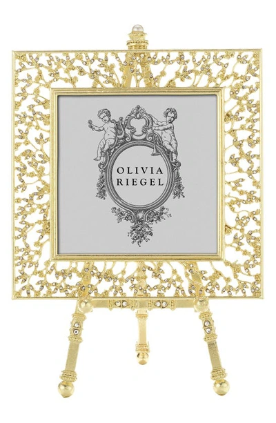 Shop Olivia Riegel Isadora 4 X 4-inch Frame With Easel In Gold
