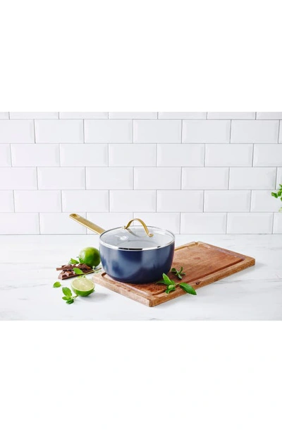Greenpan Reserve Ceramic Nonstick 10-piece Cookware Set In Oxford Blue
