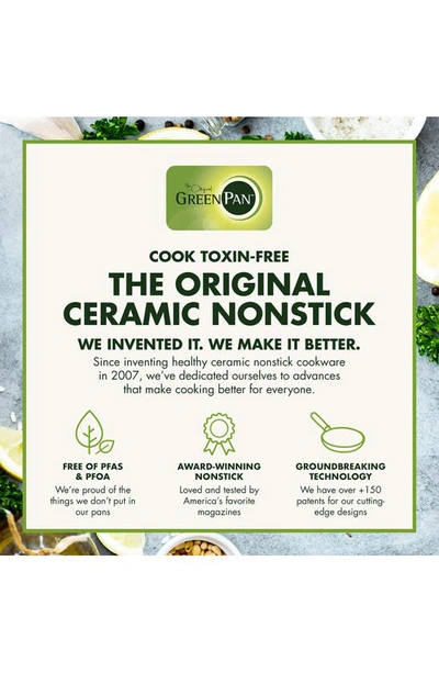 Greenpan Reserve Set Of 2 Ceramic Nonstick Frying Pans In Taupe