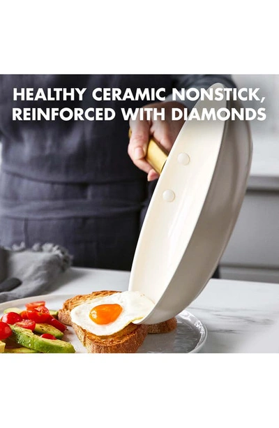 Greenpan Reserve Set Of 2 Ceramic Nonstick Frying Pans In Taupe