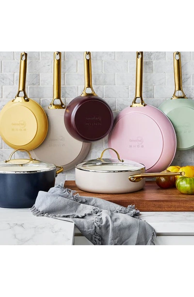 Greenpan Reserve Set Of 2 Ceramic Nonstick Frying Pans In Taupe