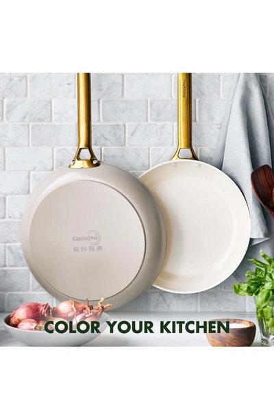 Greenpan Reserve Set Of 2 Ceramic Nonstick Frying Pans In Taupe