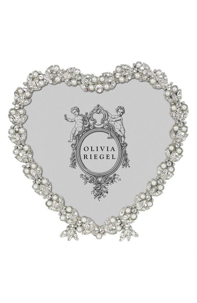 Shop Olivia Riegel Contessa Heart Picture Frame In Silver