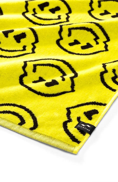 Shop Slowtide Sydney Double Sided Beach Towel In Bright Yellow