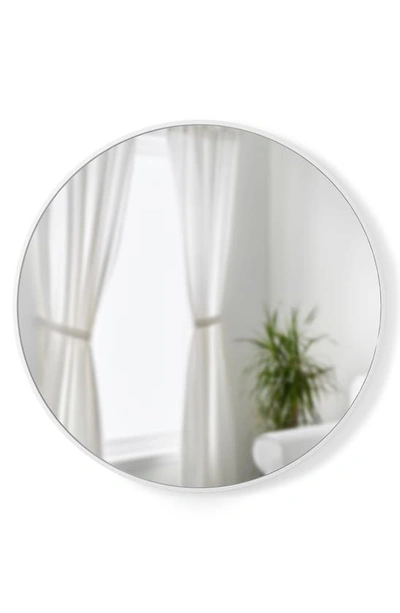 Shop Umbra The Hub Round Mirror In White