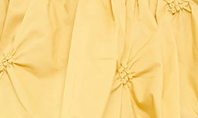 English Factory Textured Cotton Babydoll Top In Mustard