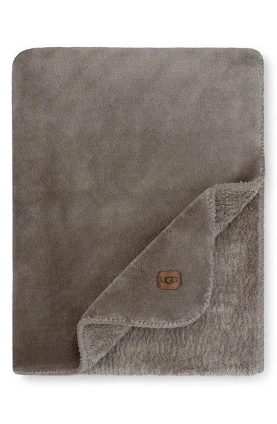 Shop Ugg Whistler Throw Blanket In Light Fawn