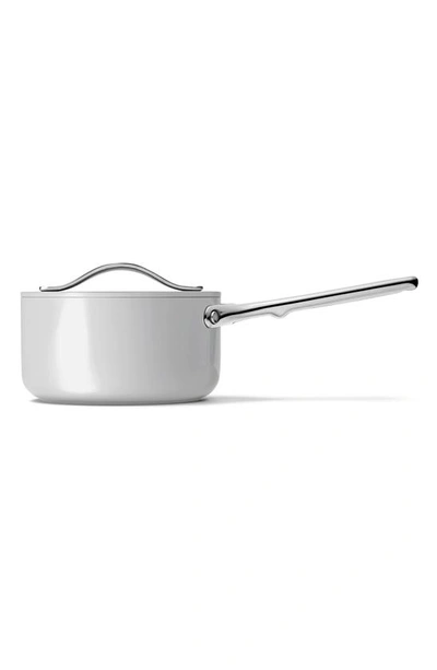 Caraway Nonstick Ceramic 1.75-quart Sauce Pan With Lid In Gray