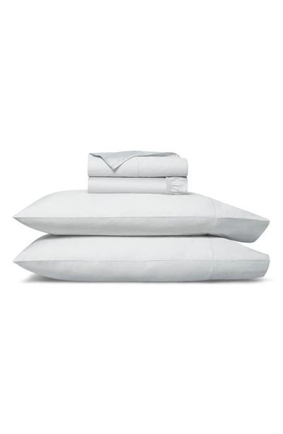 Shop Boll & Branch Signature Hemmed Sheet Set In Sky