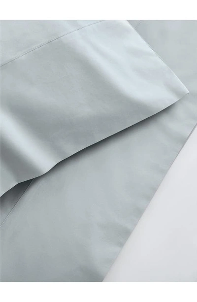 Shop Boll & Branch Set Of 2 Percale Hemmed Pillowcases In Shore