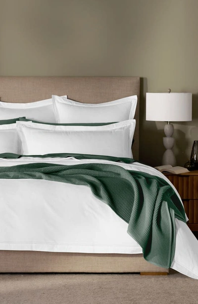Boll & Branch Waffle Organic Cotton Blanket In Spruce