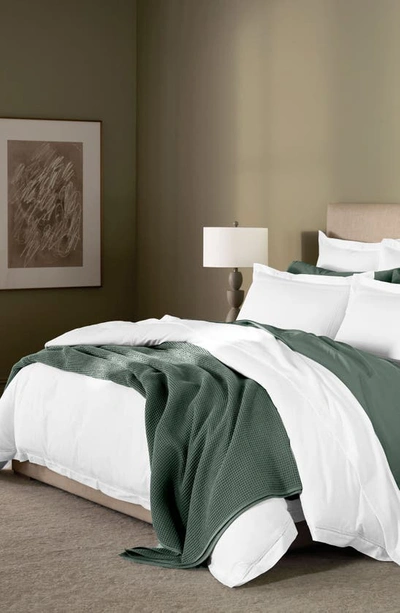 Boll & Branch Waffle Organic Cotton Blanket In Spruce
