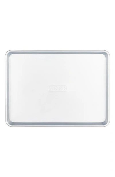 Shop Viking Set Of 2 Nonstick Baking Sheets In Stainless Steel