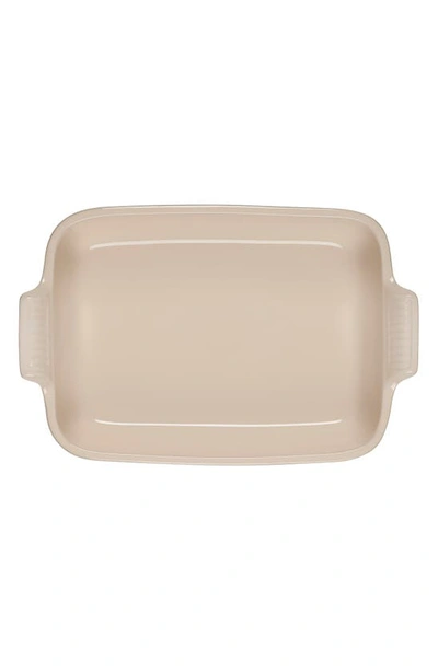 Le Creuset 4-quart Heritage Stoneware Rectangular Dish In Sea Salt