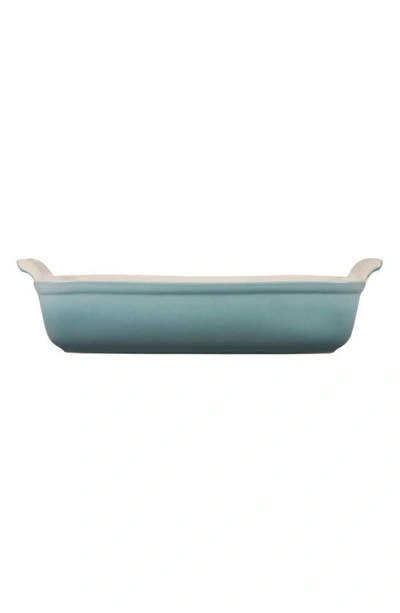 Le Creuset 4-quart Heritage Stoneware Rectangular Dish In Sea Salt