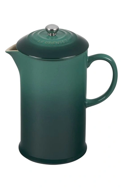 Shop Le Creuset Stoneware French Press In Artichaut