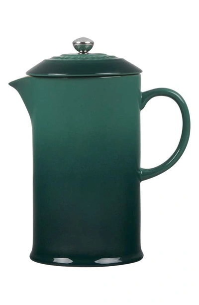 Shop Le Creuset Stoneware French Press In Artichaut