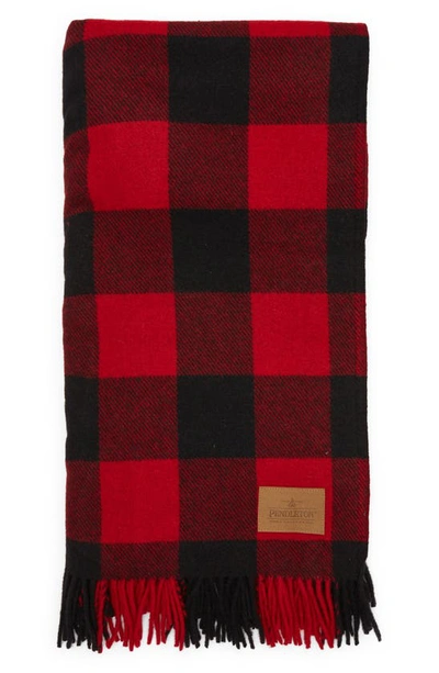Pendleton Motor Robe Wool Throw Blanket With Carrying Straps In Rob Roy