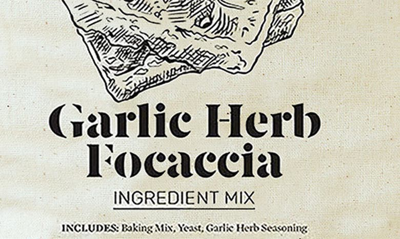 Shop Brooklyn Brew Shop Garlic Herb Focaccia Making Kit In Canvas