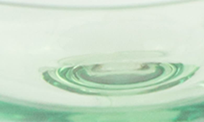 Estelle Colored Glass Set Of 6 Stem Coupes In Mint Green