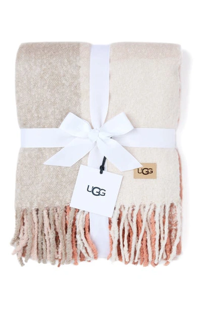 Shop Ugg Brook Plaid Throw In Rosewater Multi