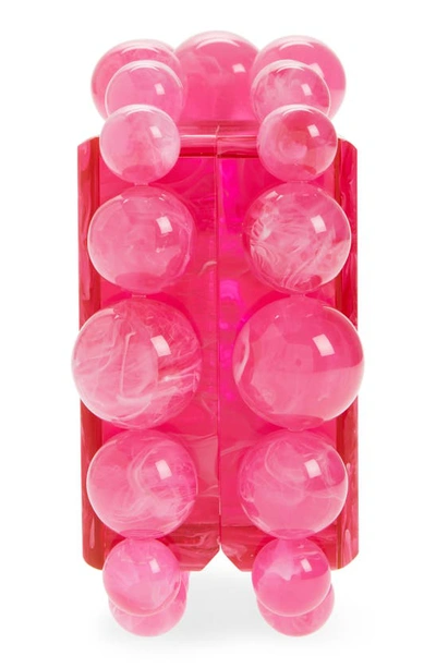 Shop Cult Gaia Eos Beaded Acrylic Box Clutch In Qajar Rose