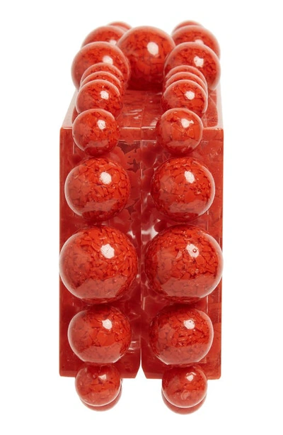 Shop Cult Gaia Eos Beaded Acrylic Box Clutch In Rouge