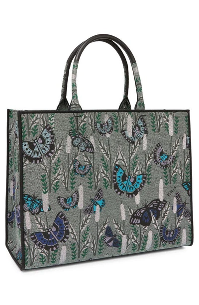 Shop Furla Opportunity Large Jacquard Tote In Toni Ulivo