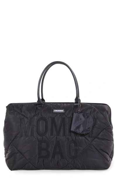 Shop Childhome Xl Quilted Travel Diaper Bag In Puffer Black