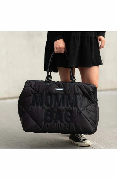 Shop Childhome Xl Quilted Travel Diaper Bag In Puffer Black