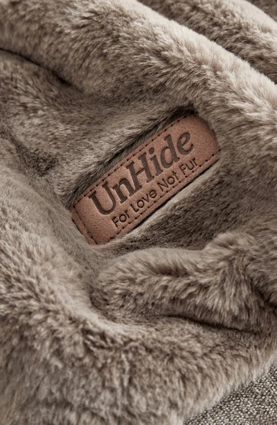 Shop Unhide Li'l Marsh Medium Plush Blanket In Taupe Ducky