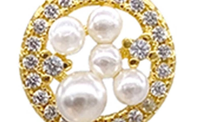 Adornia 3-tiere Flower White Mother Of Pearl Dangle Earrings In White
