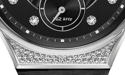 Shop Bulova Curv Chronograph Leather Bracelet Watch, 40.5mm In Silver
