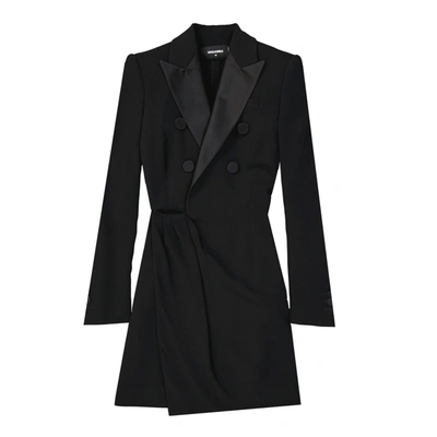 Dsquared2 Black Viscose Cocktail Dress In Black