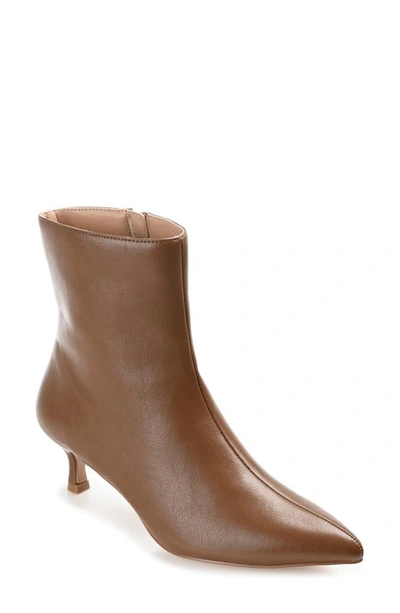 Shop Journee Collection Tru Comfort Arely Bootie In Brown