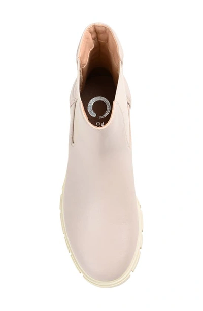 Journee Collection Tru Comfort Tatiana Lug Sole Chelsea Boot In Stone