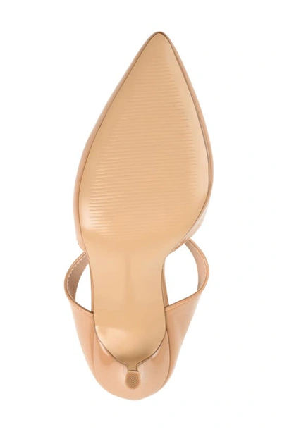 Journee Collection Women's Maevali Heels Women's Shoes In Patent/ Tan