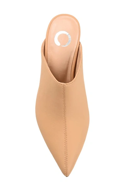 Shop Journee Collection Shiyza Faux Leather Mule Pump In Tan