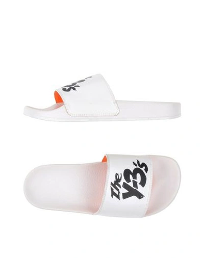 Y-3 Sandals In White