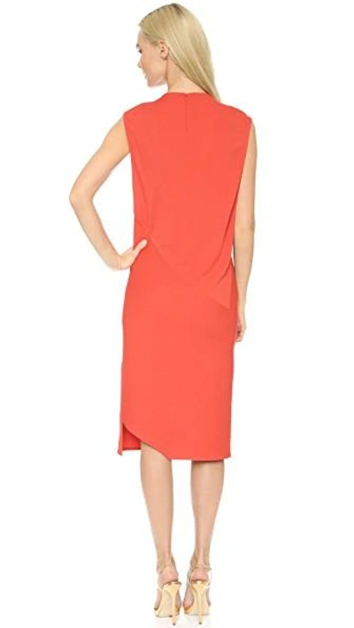 Shop Narciso Rodriguez Jersey Dress In Red