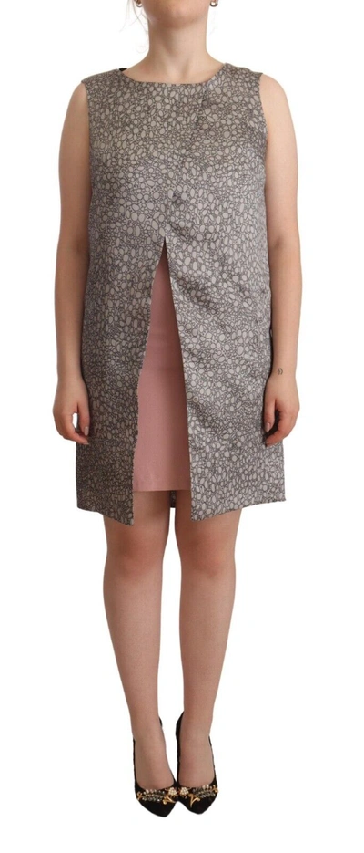 Shop Comeforbreakfast Elegant Silk Shift Dress In Sophisticated Women's Gray