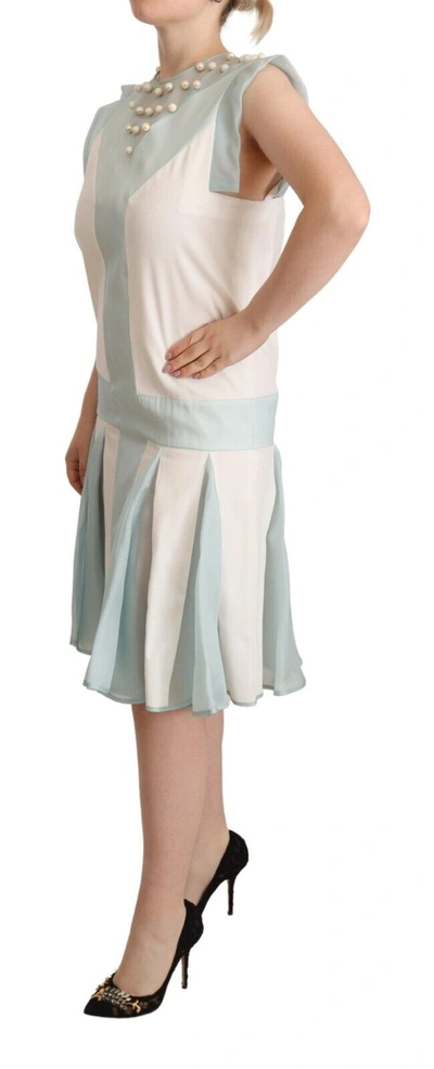 Shop Sergei Grinko Embroidered Pearl Shift Dress Women's Distinction In Multicolor