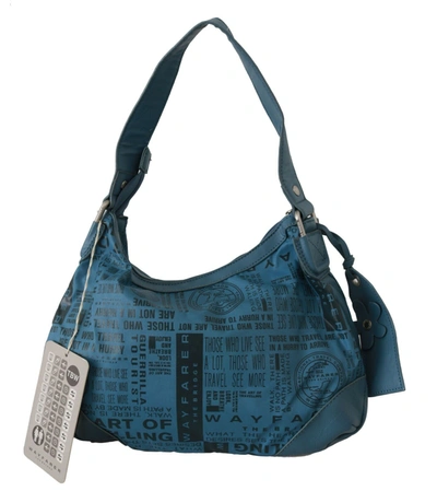 Shop Wayfarer Chic Blue Fabric Shoulder Bag - Perfect For Everyday Women's Elegance