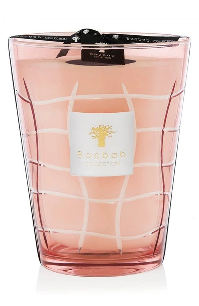 Shop Baobab Collection Waves Glass Candle In Malibu
