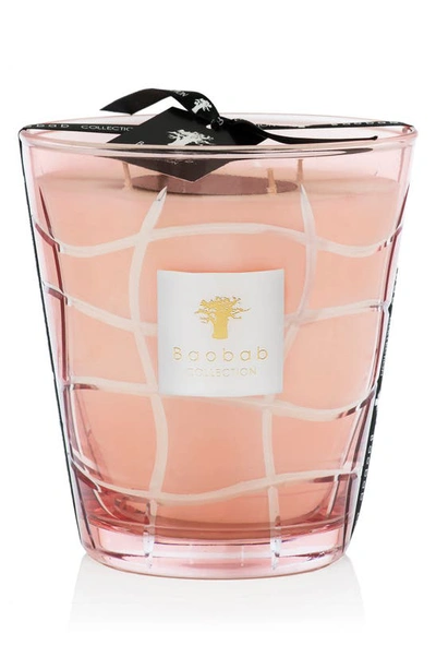 Shop Baobab Collection Waves Glass Candle In Malibu